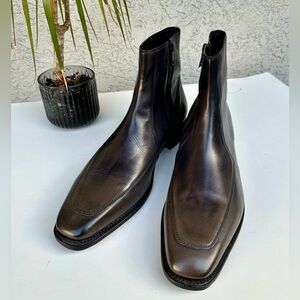 NWOT John Varvatos Amsterdam Apron Leather Men's Boots 13
